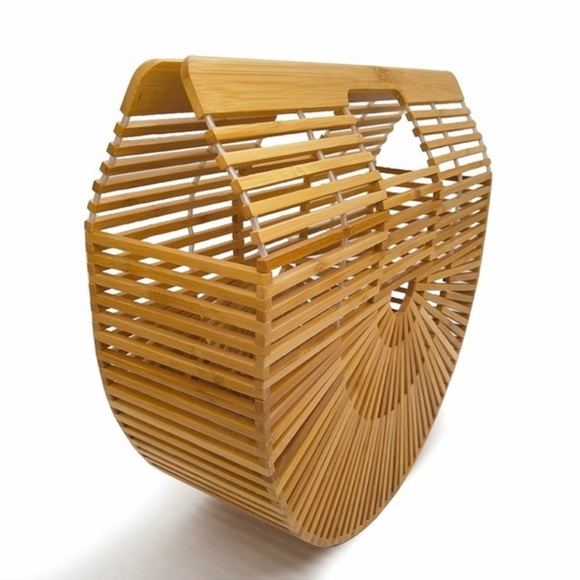 Trendy bamboo handbag. New. - Picture 2 of 5